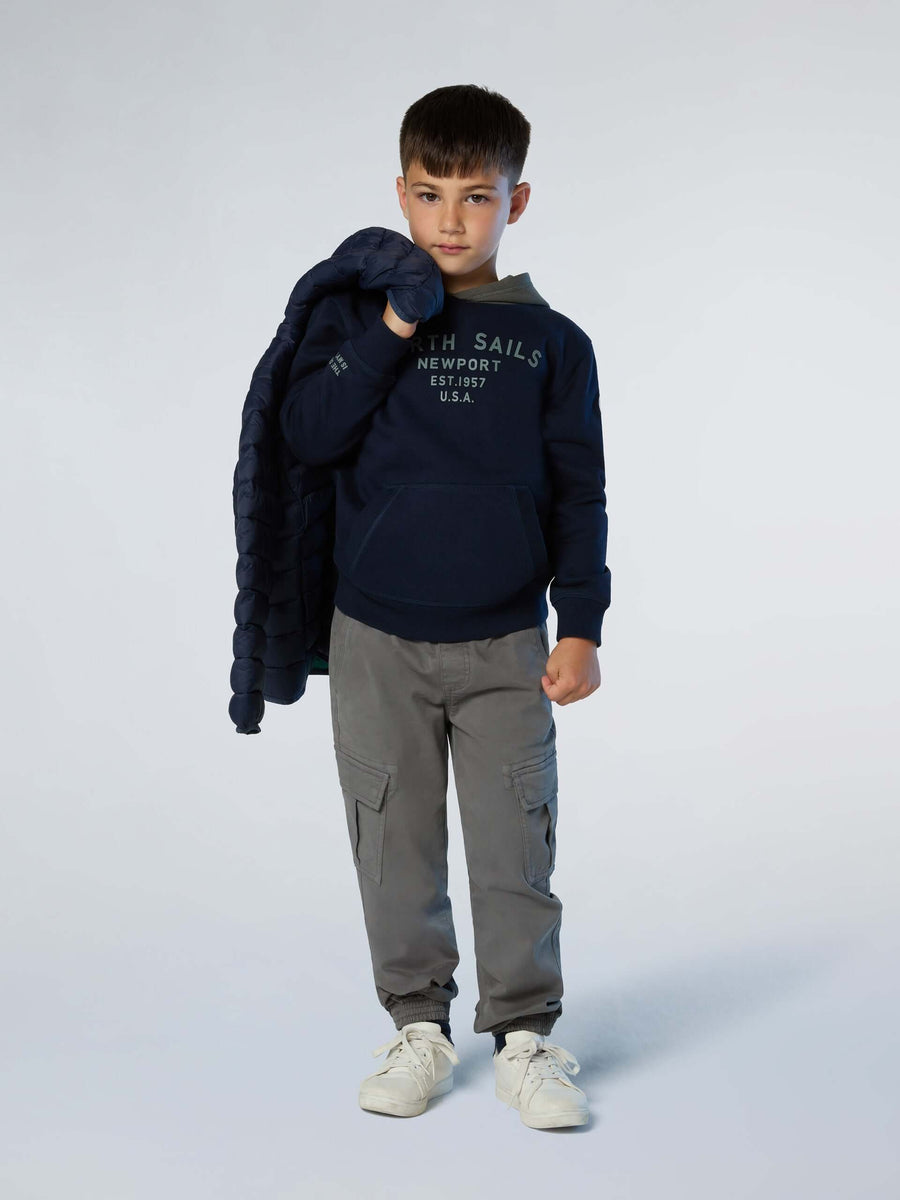 Kapüşonlu Çocuk Pamuk Sweatshirt