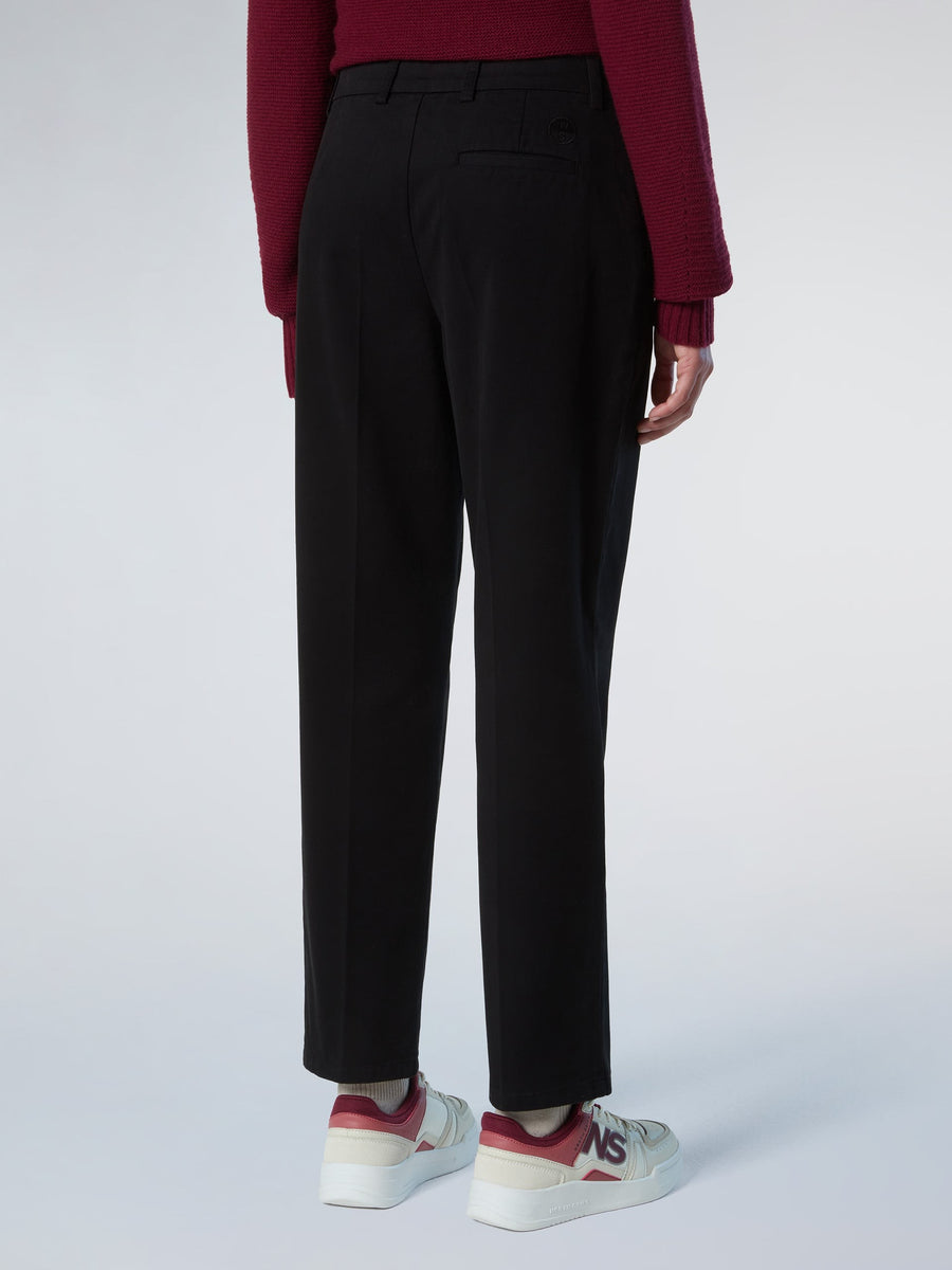 Slim Fit Düz Paça Chino Kadın Pantolon