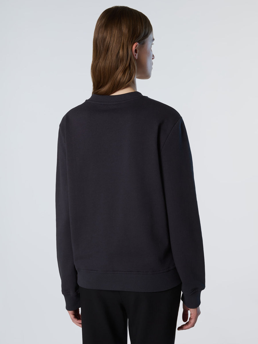 Grafik Baskılı Bisiklet Yaka Sweatshirt