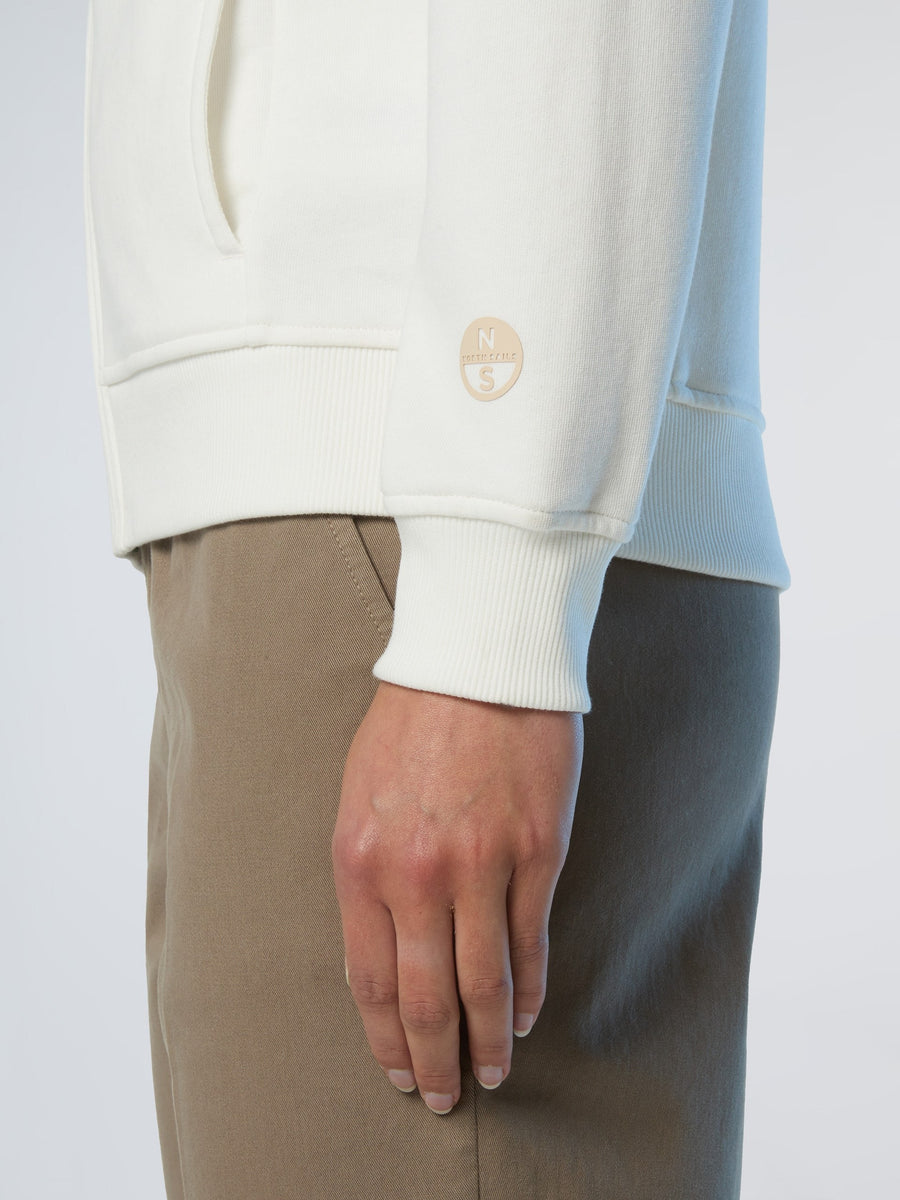 Logolu Kapüşonlu Fermuarlı Sweatshirts