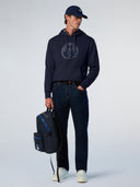 Kapüşonlu Pamuk Grafik Baskılı Erkek Sweatshirt