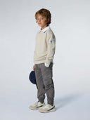 Bisiklet Yaka Baskılı Çocuk Pamuk Sweatshirt