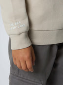 Bisiklet Yaka Baskılı Çocuk Pamuk Sweatshirt