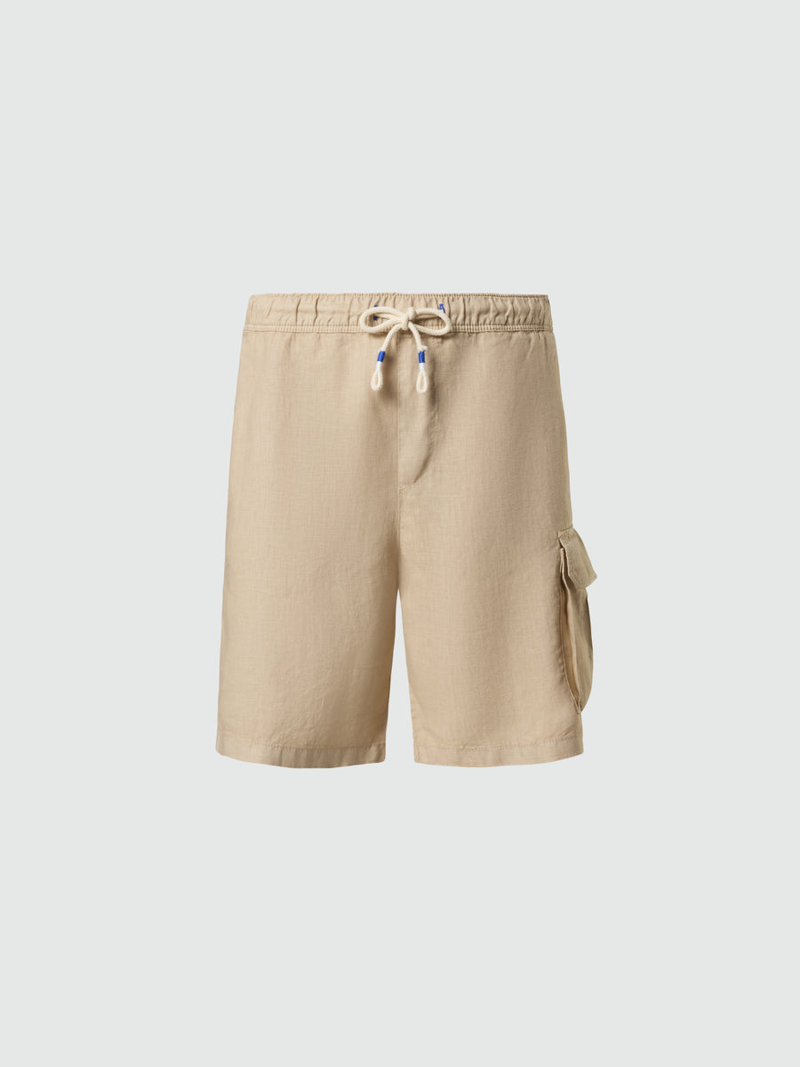 Seaside %100 Keten Chino Esnek Şort