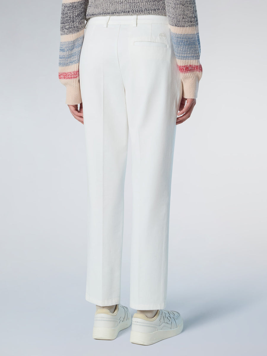 Slim Fit Düz Paça Chino Kadın Pantolon