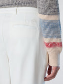 Slim Fit Düz Paça Chino Kadın Pantolon