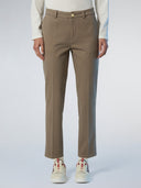 Slim Fit Düz Paça Chino Kadın Pantolon