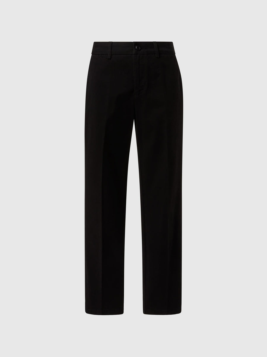 Slim Fit Düz Paça Chino Kadın Pantolon