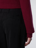 Slim Fit Düz Paça Chino Kadın Pantolon