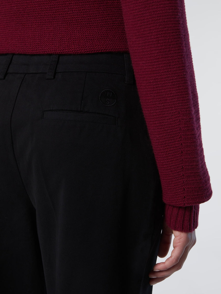 Slim Fit Düz Paça Chino Kadın Pantolon