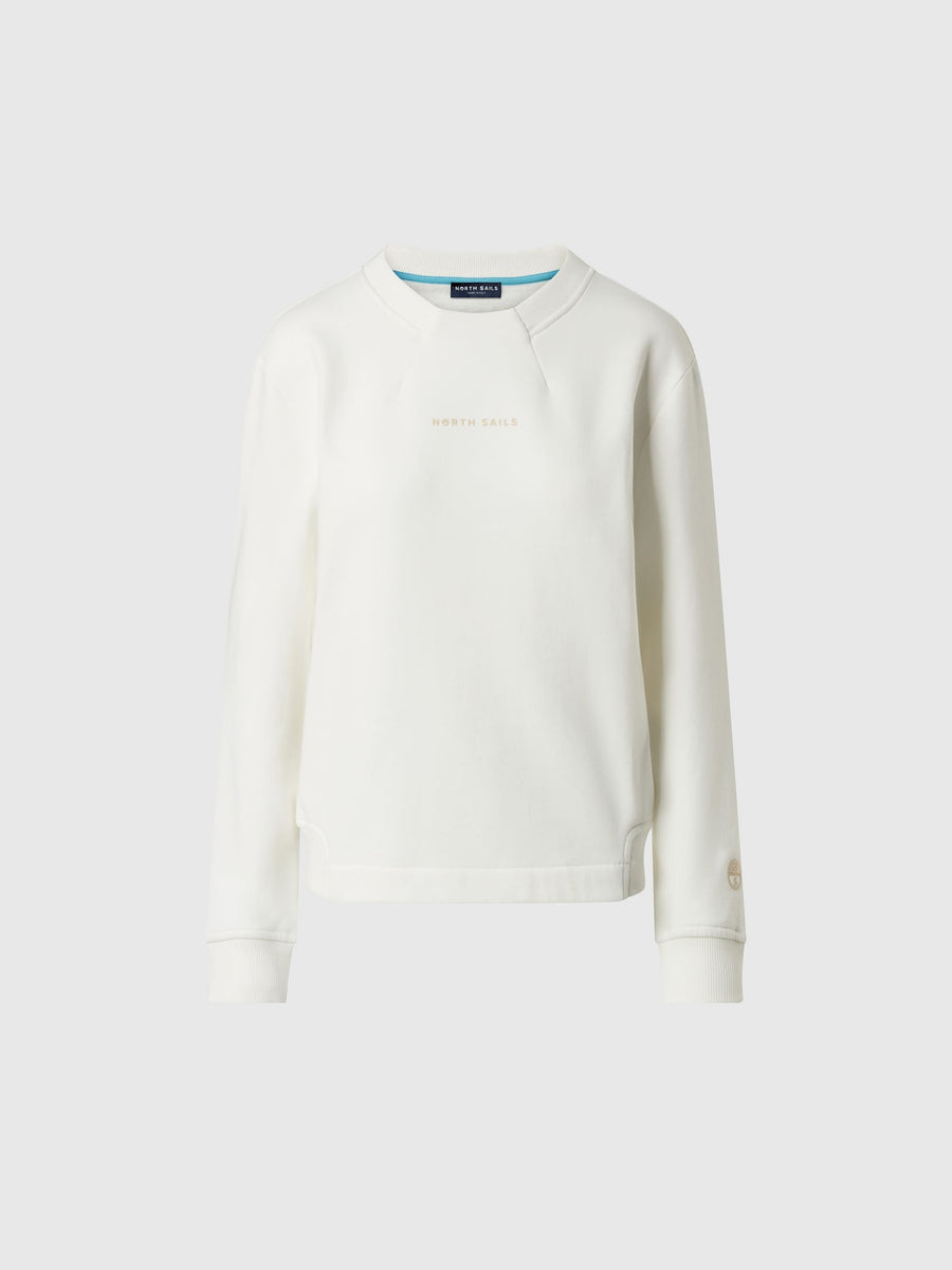 Grafik Baskılı Bisiklet Yaka Sweatshirt