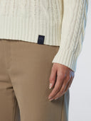 Yünlü Bisiklet Yaka Kadın Triko Örgü Kazak