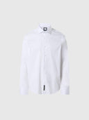 Uzun Kollu Geniş Yaka Pamuklu Gömlek