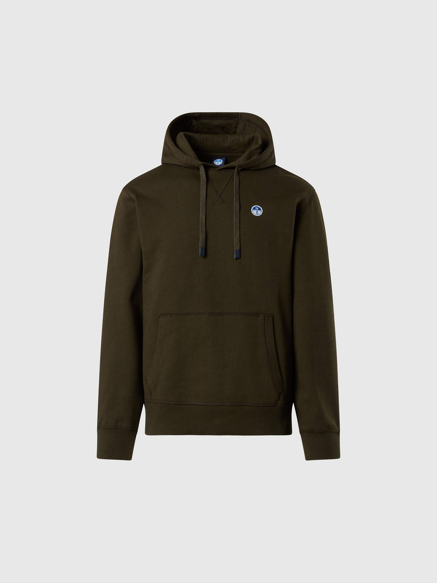 Erkek Kapüşonlu Pamuk Sweatshirt