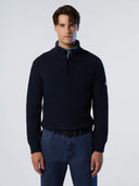 Yarım Düğmeli Pamuklu Erkek Triko Kazak 5GG